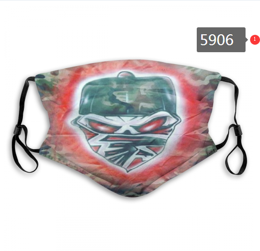2020 NFL Atlanta Falcons #2 Dust mask with filter->nfl dust mask->Sports Accessory